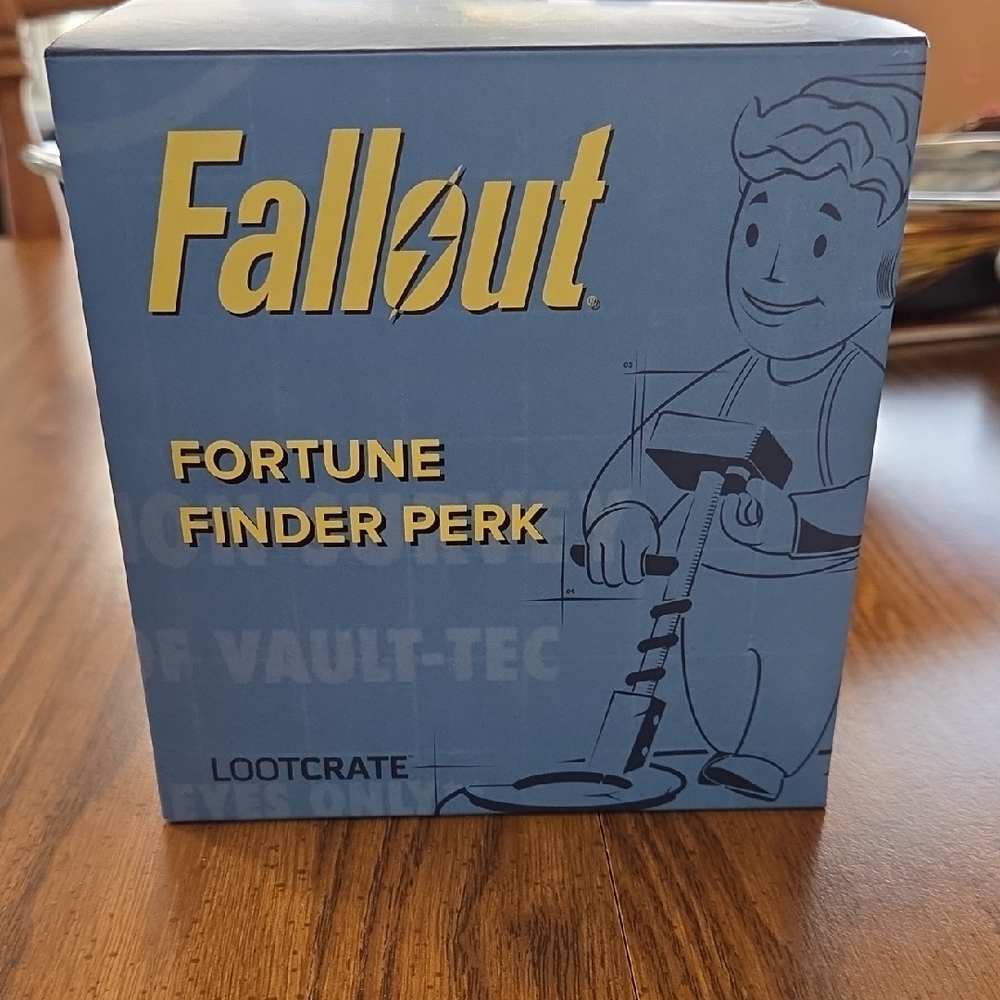 Loot Crate Fallout Fortune Finder Perk Box - Blue & Yellow